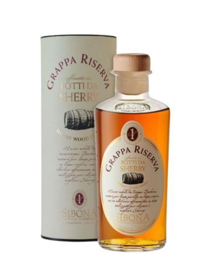 Sibona Grappa Riserva da Sherry 0,5 L 44%